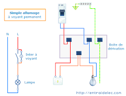 Schema De Cablage Interrupteur Simple Allumage A Voyant Permanent Cablage Interrupteur Interrupteur Simple Interrupteurs