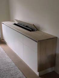 Meuble Television Escamotable Motorise Tvwallmountbedroombuiltins Tv Lift Cabinet Hidden Tv Kitchen Design Small