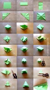 Anleitung Fur Die Origami Tanne Basteln Weihnachten Basteln Im Advent Bastelanleitungen Weihnachten
