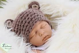Babymutze Braun Mit Ohren Barenohren Hellbraun Babymutze Kleinkind Mutze Mutze Hakeln Anleitung