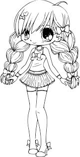 Kawaii Chibi Girl Coloriage Dessin Z 4426 Fia Coloriage En 2020 Coloriage Manga Coloriage Kawaii Coloriage