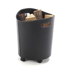 Reservoir A Granules Noir Dixneuf Omega L 45 X H 50 Cm Panier A Buche Range Buche Panier