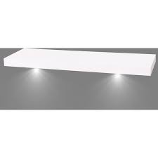 Etagere Murale Ds4 Led Blanc Mat L 60 X P 23 5 Cm Ep 38 Mm En 2020 Parement Mural Etagere Murale Fixation Invisible Led