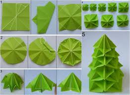 Origami Weihnachten Falten Faltanleitung Weihnachtsbaum Papier Origami Weihnachten Origami Falten Basteln Weihnachten
