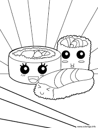 Coloriage Kawaii Food Sushi A Imprimer Coloriage Kawaii Dessin Kawaii A Colorier Dessin Kawaii A Imprimer