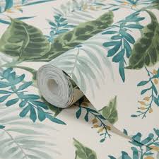 Papier Peint Vinyle Sur Intisse Astile Vert Castorama Papier Peint Papier Peint Vinyle Fond D Ecran Diy