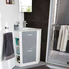 Meuble De Salle De Bains D Angle Gris Waneta Salle De Bain Castorama Meuble Vasque Meuble Sous Vasque