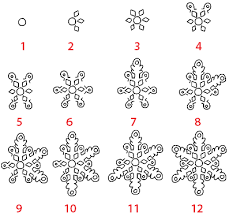 Dessin Un Flocon De Neige Etape Par Etape Flocon De Neige Dessins Faciles Flocon De Neige Dessin