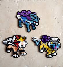 242 Raikou 243 Entei 244 Suicine Perler Bead Art Pokemon Bead Hama Beads Pokemon