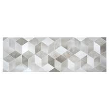 Carrelage Mural Decor 3d Gris 25 X 75 Cm Izonso Castorama Carrelage Mural Parement Mural Carrelage