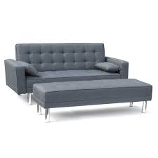 Canape Lit En Similicuir Avec Accoudoirs Et Oreillers Double 2 Places Agata Canape Lit Canape Lit 2 Places Canape
