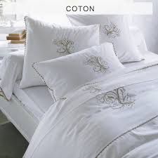 Housse De Couette Pur Coton Manoir Collection Bouchara Housse De Couette Couette Draps De Lit