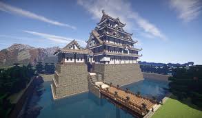 Japanese Castle 城 Minecraft Project Minecraft Projects Minecraft Castle Japanese Castle