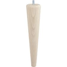 Pied De Lit Sommier Conique Fixe Hetre Brut Blanc Beige Naturels 25 Cm Pied De Lit Lit Sommier Roulette Pour Meuble