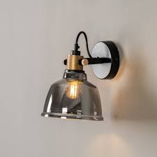 Lampe Murale En Verre Fume Linz Kosilum Com Lampe Murale Luminaire Applique Murale Parement Mural