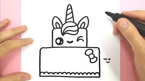 Comment Dessiner Un Gateau Licorne Kawaii Youtube Dessin Gateau Anniversaire Dessin Anniversaire Comment Dessiner Une Licorne