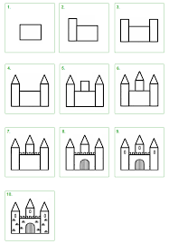 Schoolwiz Hoe Teken Je Een Kasteel Dessin Chateau Dessin Chateau Fort Et Chevaliers Maternelle