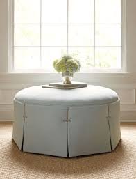 Ailanthus Decorative Fabrics Furniture Round Ottoman Round Ottoman Coffee Table