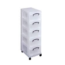 Tour De Rangement Mobile 5 Tiroirs En Plastique Transparent 420x300x1005 S Roul Rangement Plastique Tour De Rangement Tiroirs En Plastique