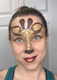 Super Cute Giraffe Design In 2020 Kinderschminken Einfache Gesichtsmalerei Kinder Schminken