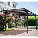 Carport Aluminium Toit Plat 3x5m Car3050altp Belvedere Carport Aluminium Terrasse Bois