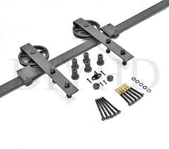 Ensemble Industriel Pour Porte Coulissante En Bois Suspendue Kit Porte Coulissante 2 44m Single Door Porte Coulissante Bois Porte Coulissante Roue Industrielle