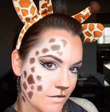 Simple Giraffe Makeup Idea Animal Makeup Giraffe Costume Giraffe Make Up