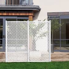 Traliccio Fisso In Pvc Privat L 100 X H 200 Cm Sp 5 Mm Prezzi E Offerte Online Leroy Merlin Idee Giardino Terrazzo Traliccio Terrazza Con Giardino