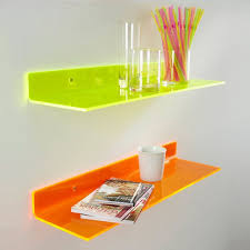 Tablette Jazzy Orange Fluo Castorama Chambre Enfant Petite Etagere Murale Decoration Chambre Enfant