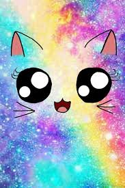 Petit Chat Arc En Ciel Fond D Ecran Chat Dessins Mignons Fond D Ecran Colore