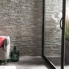 Plaquette De Parement Menphis Gris Castorama Mur En Lamelles De Bois Sol Gris Sol Salle De Bain