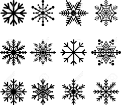 Ensemble De Flocons De Neige Abstraits Flocon De Neige Flocon De Neige Dessin Image Flocon De Neige
