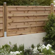 Panneau Droit Bois Blooma Arve Marron 30 Mm 180 X H 90 Cm Castorama Cloture Bois Panneau De Cloture Bois