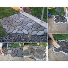 Moule En Resine Pour Dallage Beton Style Pierres Allee En Beton Pierre De Patio Allee Pavee