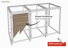 Mulltonnenbox Fur 3 X Tonnen 240 Liter Diy Mulltonnenverkleidung Korpus Tonnehaus Gestell Ba Mulltonnenbox Selber Bauen Mulltonnenverkleidung Mulltonnenbox