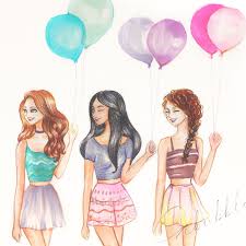 Una O Dos Veces Por Semana Es Esencial Organizar Una Salida Con Amigas Para Olvidarse Del Trabajo Las O Drawings Of Friends Best Friend Drawings Bff Drawings
