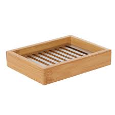 Porte Savon Bambou Marron Naturel Porte Savon Et Distributeur Accessoires De Salle De Bain Et Wc Decoration Gifi