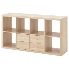 Kallax Etagere Avec 2 Accessoires Effet Chene Blanchi 147x77 Cm Kallax Shelving Unit Ikea Shelving Unit Shelves