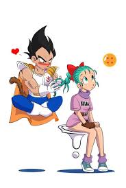 Cute Vegeta Bulma 3 Hubbie Wifie Vegeta And Bulma Anime Dragon Ball Dbz Funny