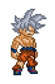 Ultra Instinct Goku By Blzofozz Cool Pixel Art Pixel Art Characters Pixel Art Design