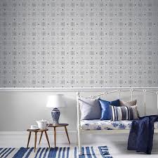 Papier Peint Vinyle Sur Intisse Graham Brown Carreaux De Ciment Gris Decoration Maison Papier Peint Vinyle Et Idee Deco