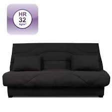 Bz Clic Clac Sofa Zora Clic Clac Noir Matelas Dunlopillo 32 Kg 469 99 Tissu Noir Matelas