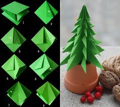 Tannenbaum Falten Aus Verschiedenen Materialien Weihnachtsbaum Basteln Tannenbaum Basteln Heimwerken Und Kunsthandwerk
