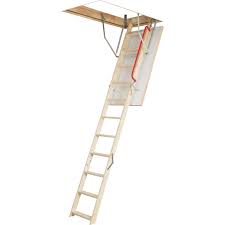 Escalier Escamotable Droit Structure Bois Marche Bois Escalier Escamotable Echelle De Grenier Structure Bois