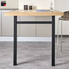 Pied De Table H En Acier Qui Inclus Une Traverse Situee A 102 Mm Par Rapport Au Haut Du Pied Et De Patins Reglables Pieds De Table Table Table Cuisine