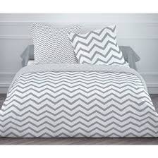 Image Parure De Couette 100 Coton 57 Fils 240x220 Zigzag Today Housse De Couette Parure De Couette Housse De Couette Grise