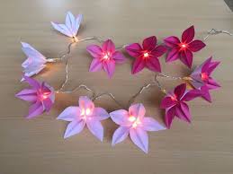 Bild Des Monats Lichterkette Selber Machen Origami Blume Bastelarbeiten
