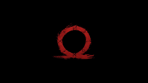 Download 2560x1440 Wallpaper God Of War Omega Logo Video Game Minimal Dual Wide Widescreen 16 9 Widescreen God Of War Music Wallpaper Simple Backgrounds