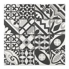 Mosaique Carreaux De Ciment Blanc Noir 7 X 7 Cm Ciment Blanc Carreaux Ciment Carreau De Ciment