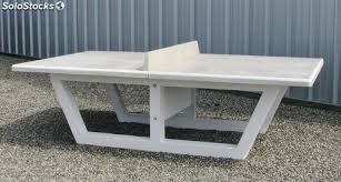 Table Ping Pong Beton Arme Gris Beton
